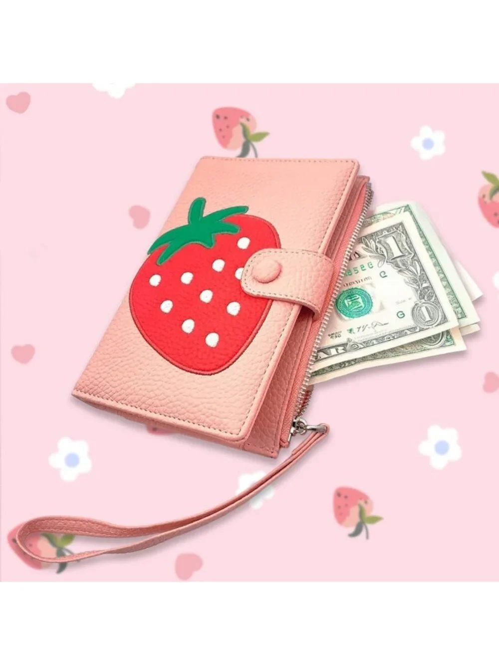 Kawaii Anime Wallet | Cute Cartoon Pastel Coin Pouch for Women & Girls